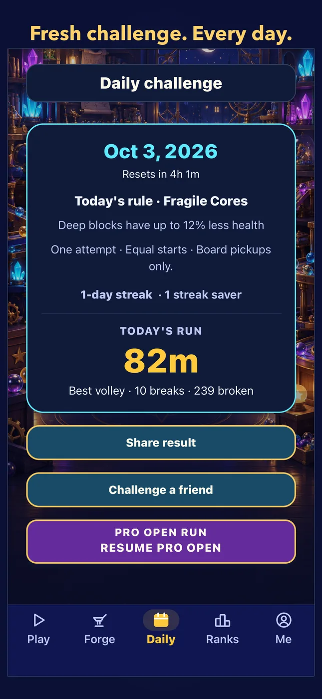 Fresh challenge. Every day.