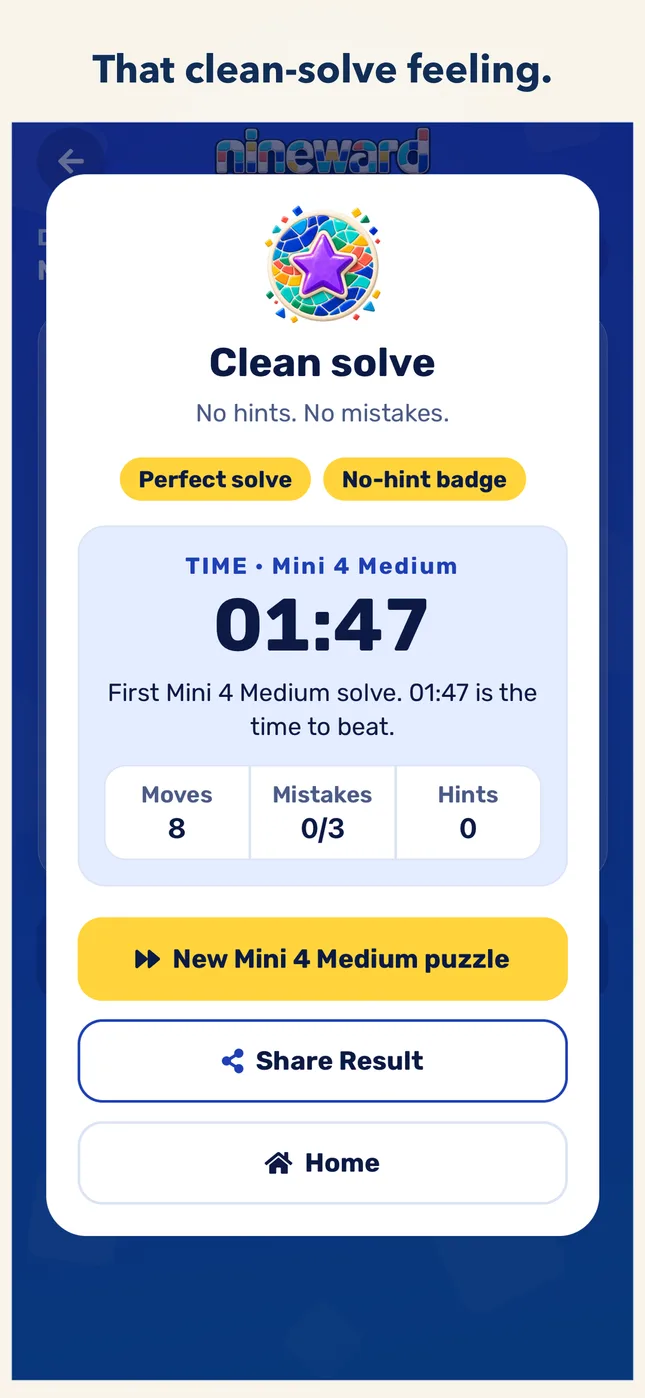 That clean-solve feeling.