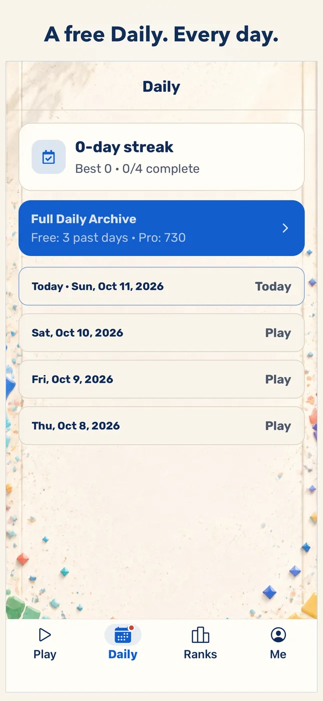 A free Daily. Every day.