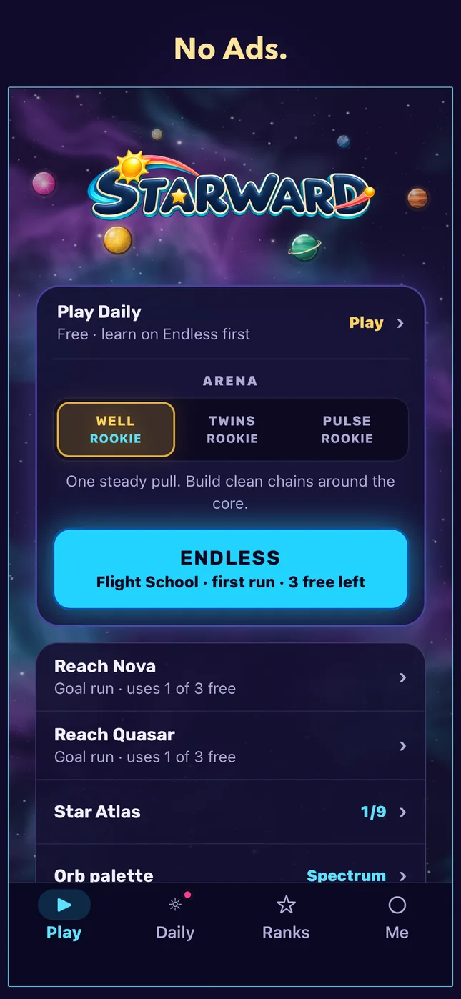 No Ads.