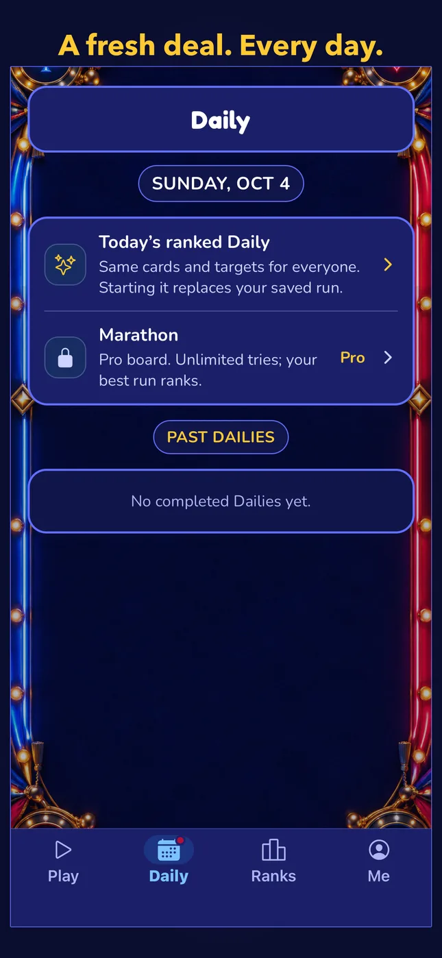 A fresh deal. Every day.