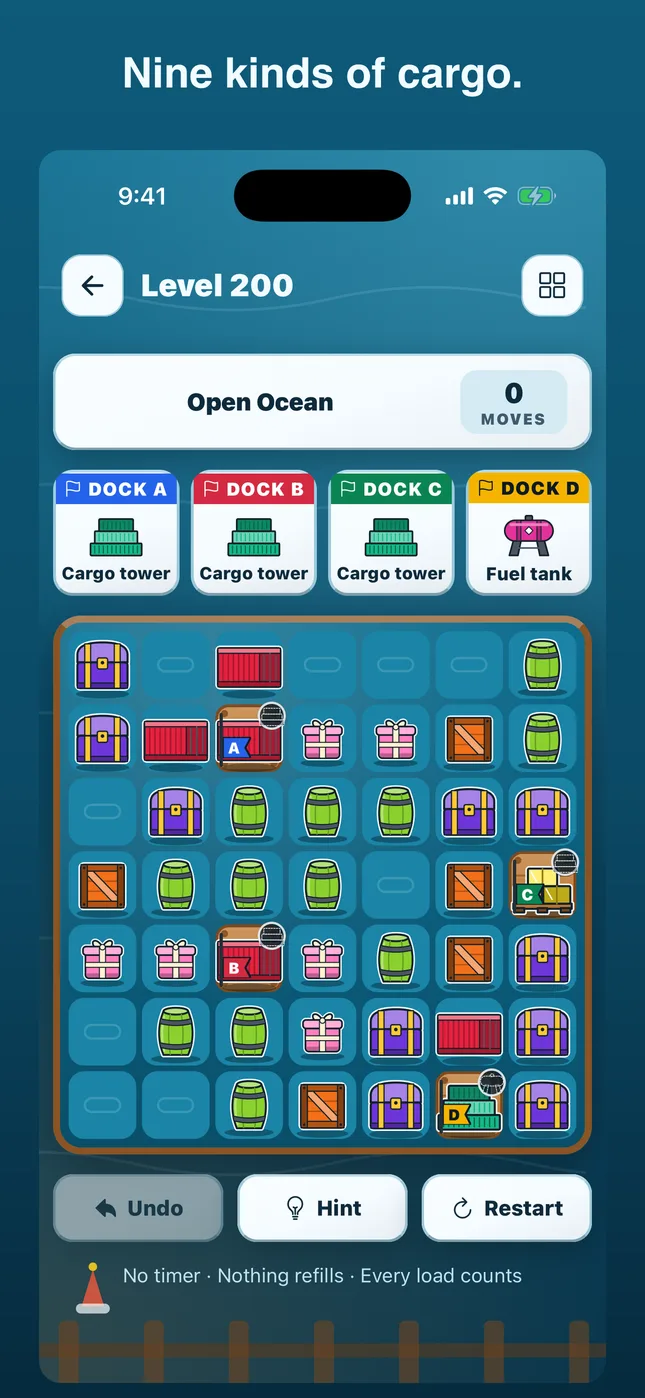 Nine kinds of cargo.