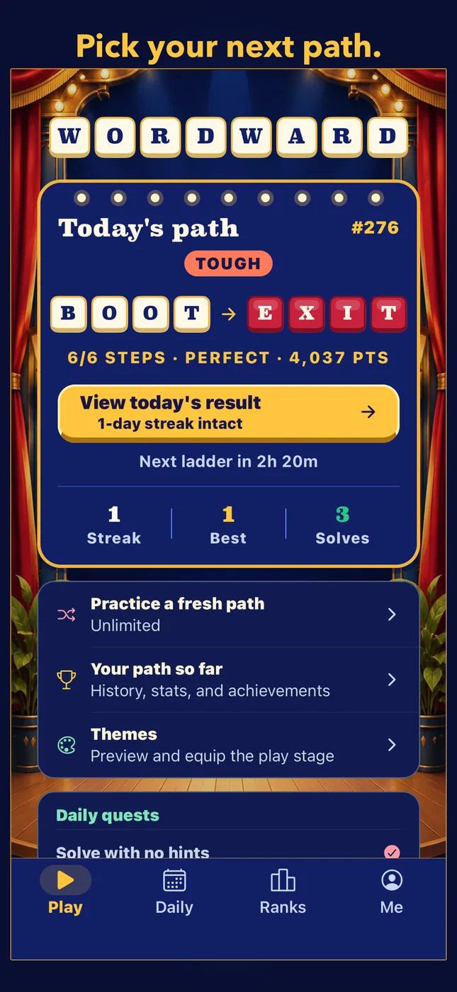 Pick your next path.